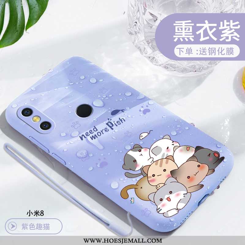 Hoesje Xiaomi Mi 8 Mooie Super Spotprent Mobiele Telefoon Dun Scheppend Hoes Groen