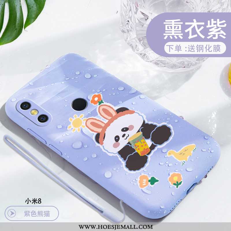 Hoesje Xiaomi Mi 8 Mooie Super Spotprent Mobiele Telefoon Dun Scheppend Hoes Groen