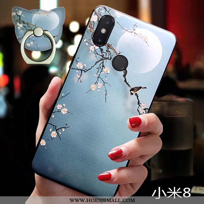 Hoes Xiaomi Mi 8 Bescherming Hanger Mini Mobiele Telefoon Anti-fall Eenvoudige Blauwe