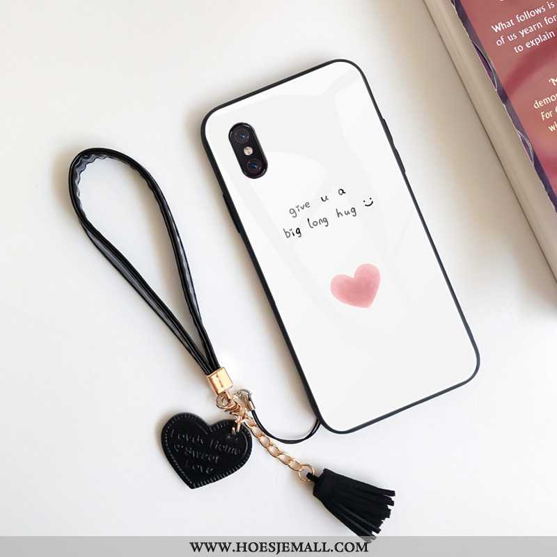 Hoesje Xiaomi Mi 8 Siliconen Bescherming Lovers Liefde Jeugd Anti-fall Patroon Witte