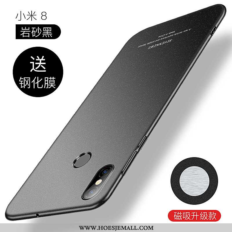 Hoesje Xiaomi Mi 8 Persoonlijk Scheppend Schrobben Dun Trend Super All Inclusive Zwarte