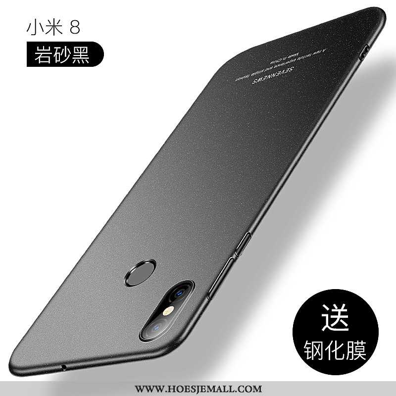 Hoesje Xiaomi Mi 8 Persoonlijk Scheppend Schrobben Dun Trend Super All Inclusive Zwarte