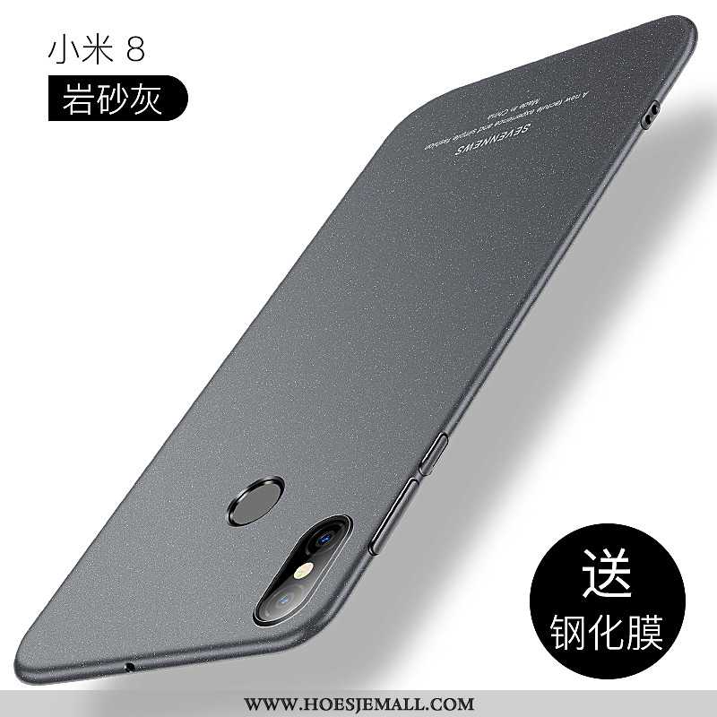 Hoesje Xiaomi Mi 8 Persoonlijk Scheppend Schrobben Dun Trend Super All Inclusive Zwarte