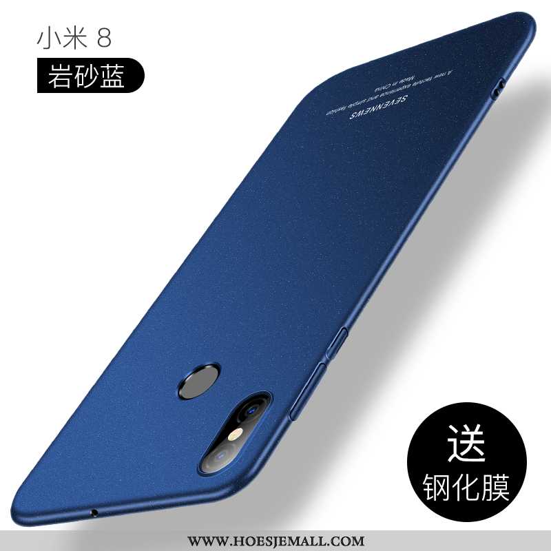 Hoesje Xiaomi Mi 8 Persoonlijk Scheppend Schrobben Dun Trend Super All Inclusive Zwarte