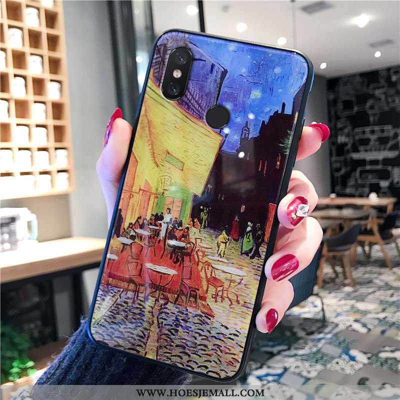 Hoesje Xiaomi Mi 8 Persoonlijk Trend Europa Jeugd Mini Olieverfschilderij Mobiele Telefoon Geel