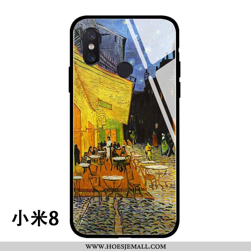 Hoesje Xiaomi Mi 8 Persoonlijk Trend Europa Jeugd Mini Olieverfschilderij Mobiele Telefoon Geel