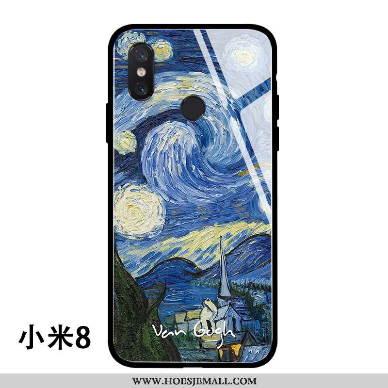 Hoesje Xiaomi Mi 8 Persoonlijk Trend Europa Jeugd Mini Olieverfschilderij Mobiele Telefoon Geel