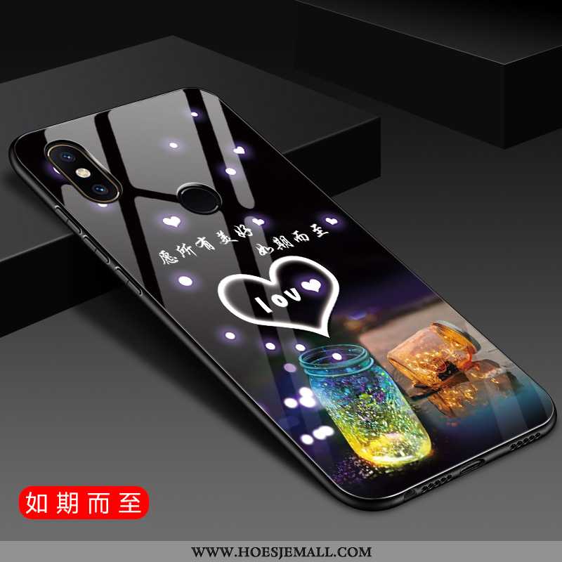 Hoes Xiaomi Mi 8 Zacht Siliconen Blauw Mobiele Telefoon Anti-fall Hoesje Blauwe