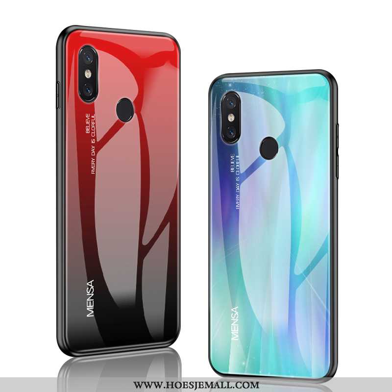 Hoes Xiaomi Mi 8 Glas Persoonlijk Bescherming Dun Groen Hoesje