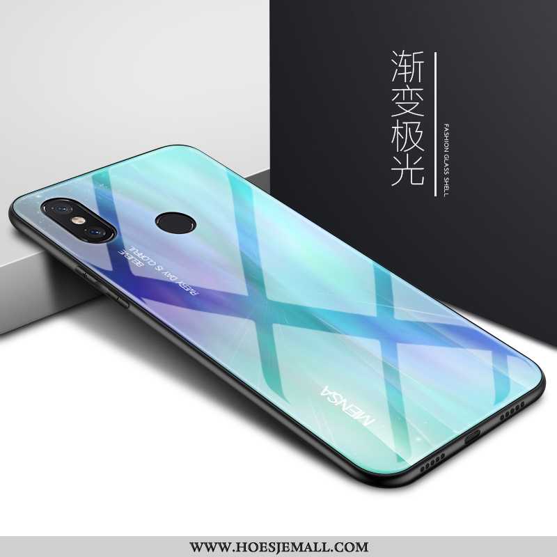 Hoes Xiaomi Mi 8 Glas Persoonlijk Bescherming Dun Groen Hoesje