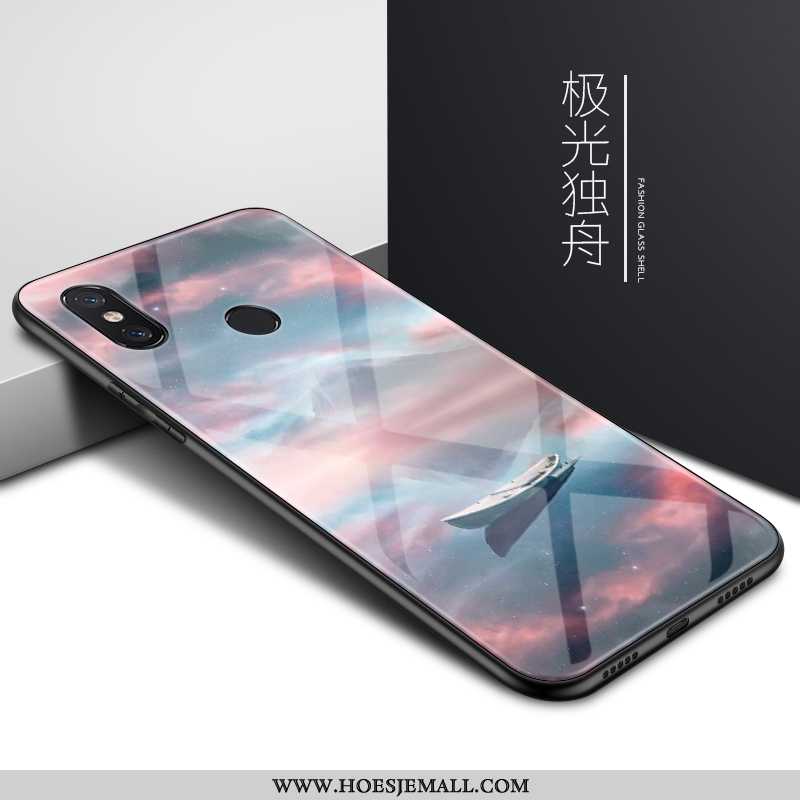 Hoes Xiaomi Mi 8 Glas Persoonlijk Bescherming Dun Groen Hoesje