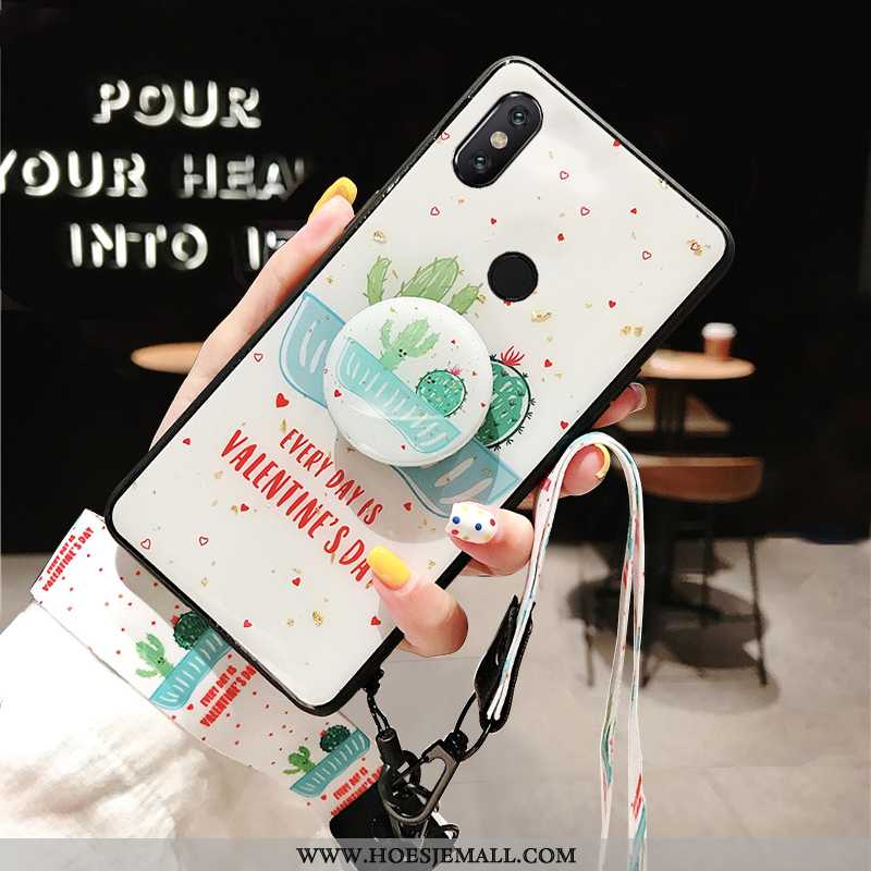 Hoesje Xiaomi Mi 8 Siliconen Bescherming Lovers Hoes Scheppend Dun All Inclusive Groen