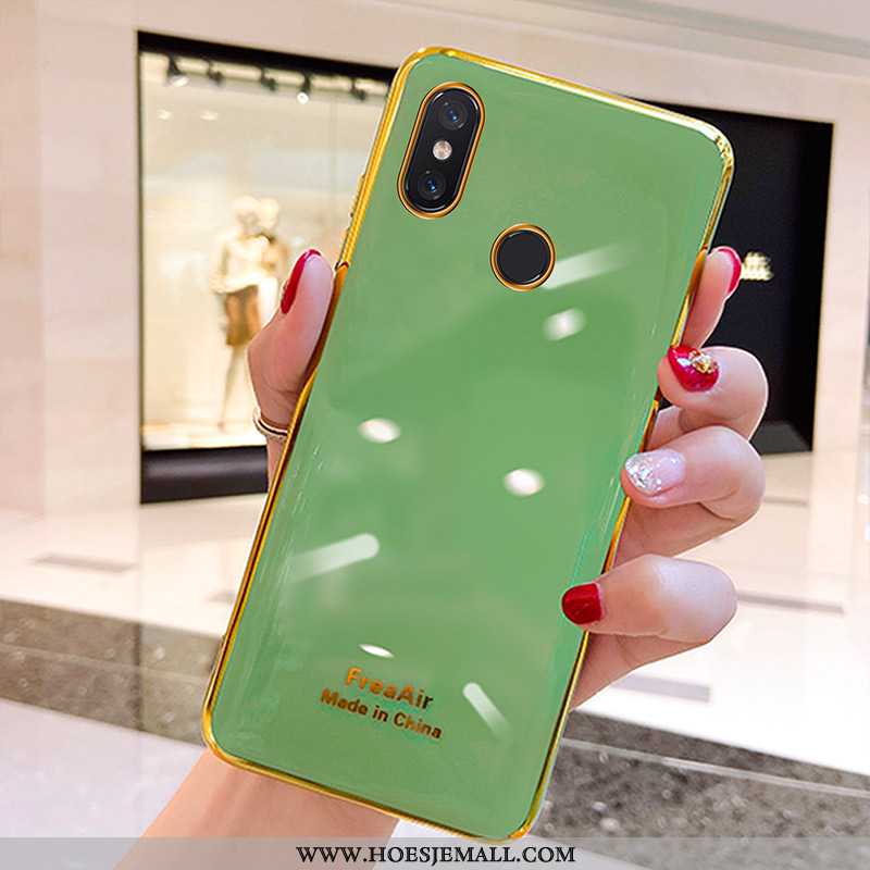 Hoes Xiaomi Mi 8 Siliconen Bescherming Groen Zacht All Inclusive Schrobben Hoesje