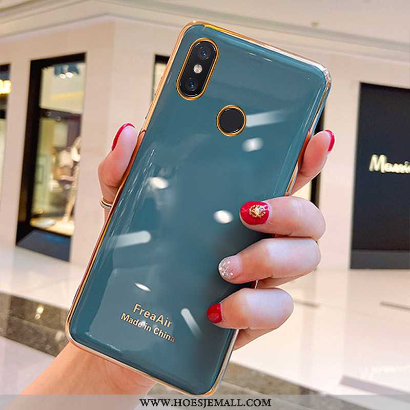 Hoes Xiaomi Mi 8 Siliconen Bescherming Groen Zacht All Inclusive Schrobben Hoesje