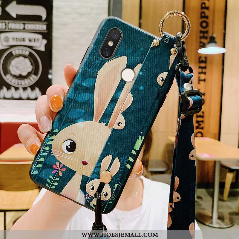 Hoesje Xiaomi Mi 8 Bescherming Hanger Siliconen Mooie Scheppend Groen All Inclusive