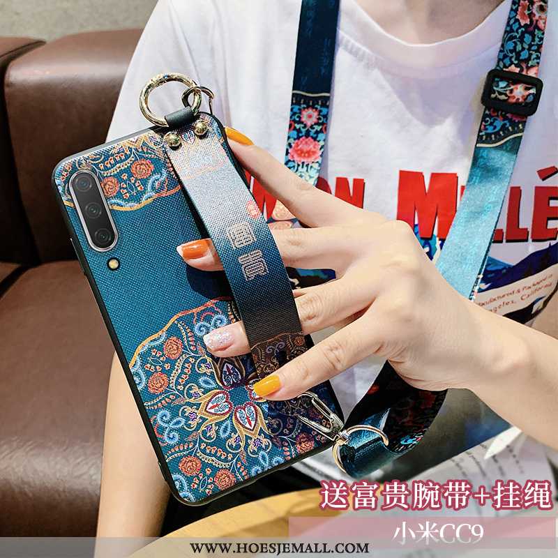 Hoes Xiaomi Mi 9 Lite Opknoping Nek Siliconen Mini Mobiele Telefoon Chinese Stijl Patroon Net Red Ge