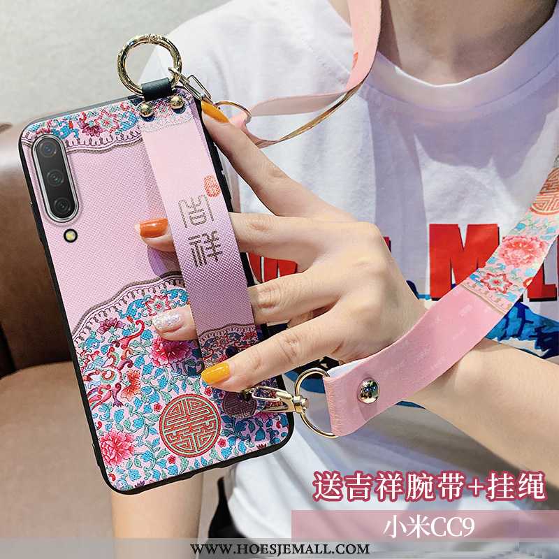 Hoes Xiaomi Mi 9 Lite Opknoping Nek Siliconen Mini Mobiele Telefoon Chinese Stijl Patroon Net Red Ge