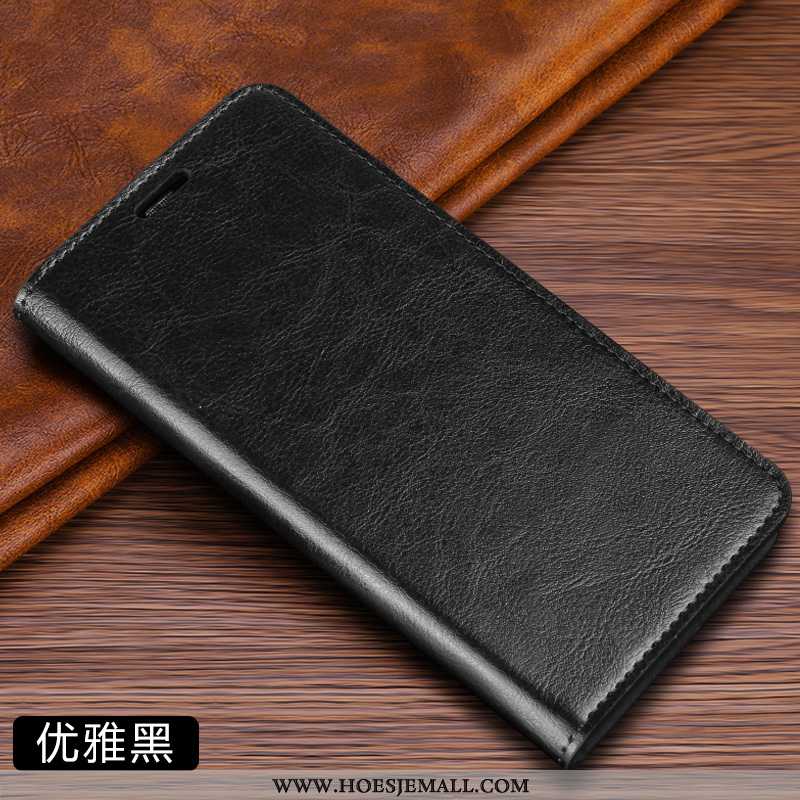 Hoes Xiaomi Mi 9 Lite Leren Hoesje Folio Bruin Mobiele Telefoon Ouderen Mini Bruine