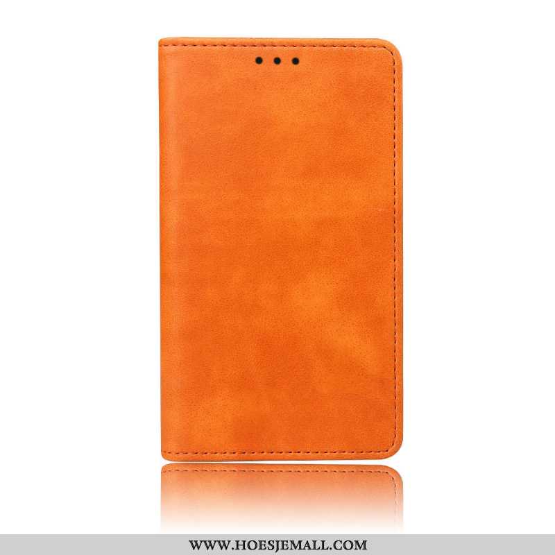 Hoesje Xiaomi Mi 9 Lite Bescherming Leren Mobiele Telefoon Folio Mini All Inclusive Hard Oranje