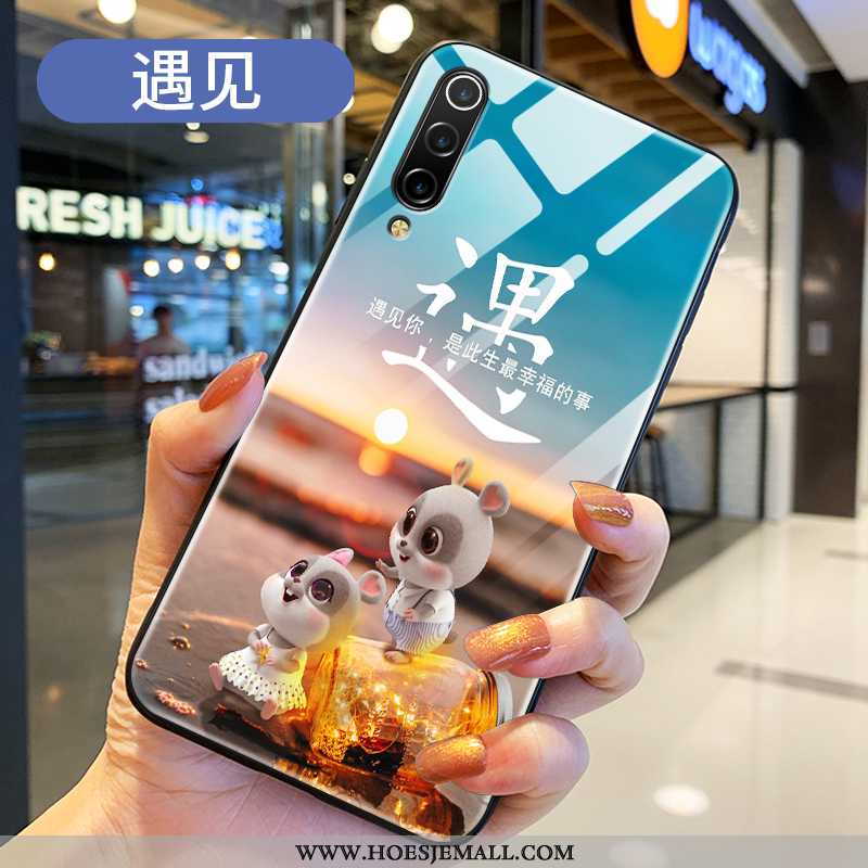 Hoes Xiaomi Mi 9 Lite Persoonlijk Scheppend Hard Bescherming Spotprent All Inclusive Lovers Blauwe