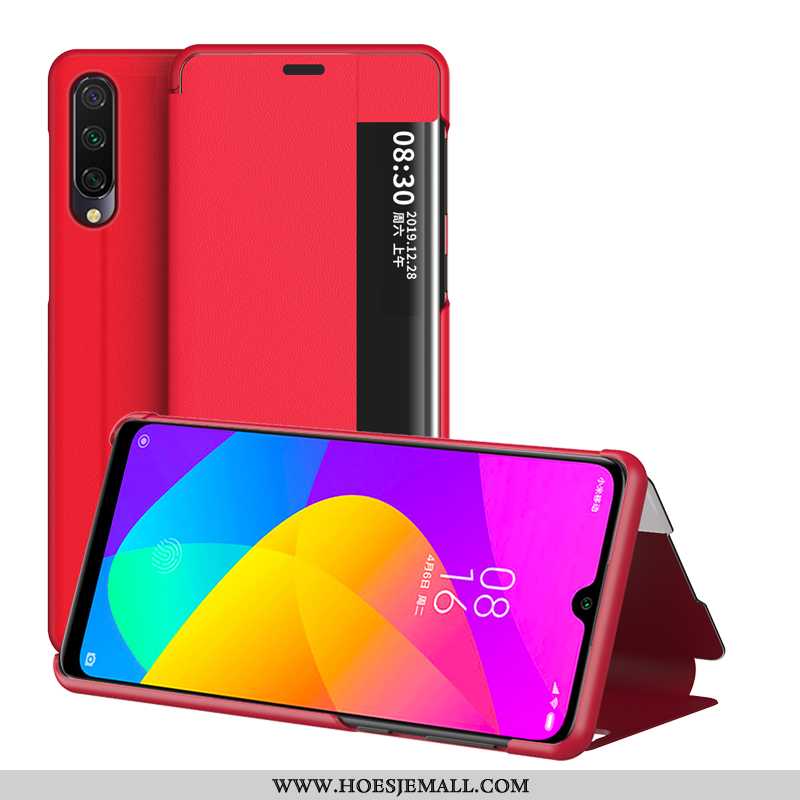 Hoes Xiaomi Mi 9 Lite Mode Scheppend Mobiele Telefoon Anti-fall Ondersteuning Mini Hoesje Rood
