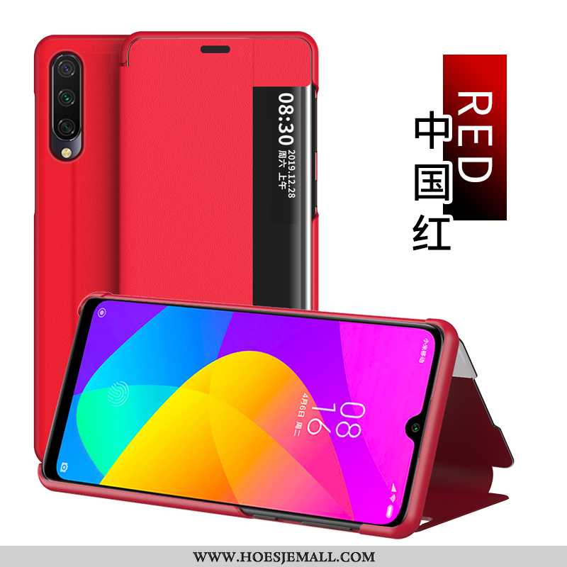 Hoes Xiaomi Mi 9 Lite Mode Scheppend Mobiele Telefoon Anti-fall Ondersteuning Mini Hoesje Rood