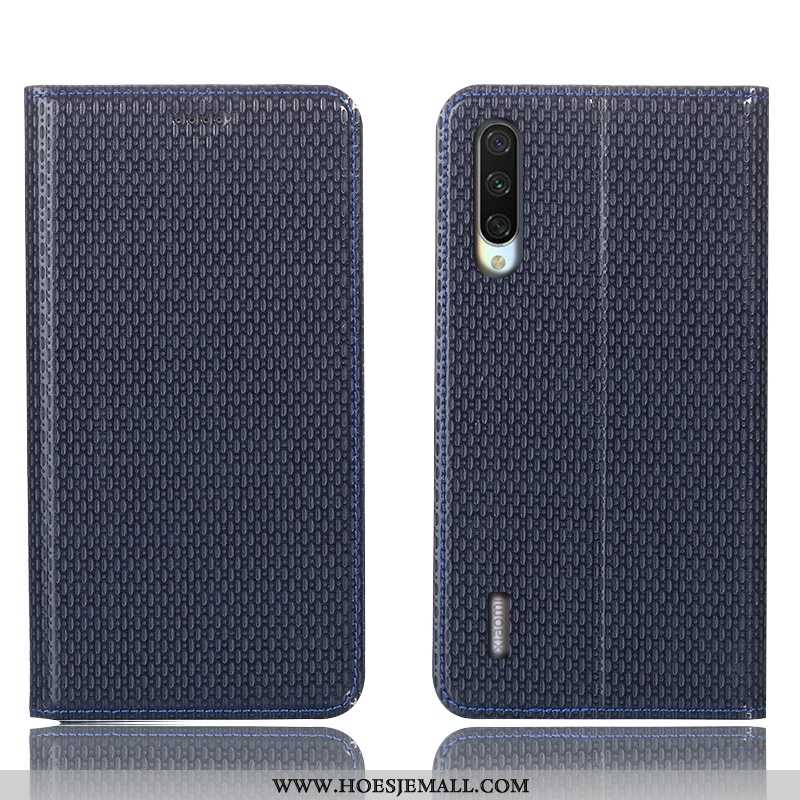 Hoesje Xiaomi Mi 9 Lite Leren Patroon Hoes Folio Mini Bruin Anti-fall Bruine