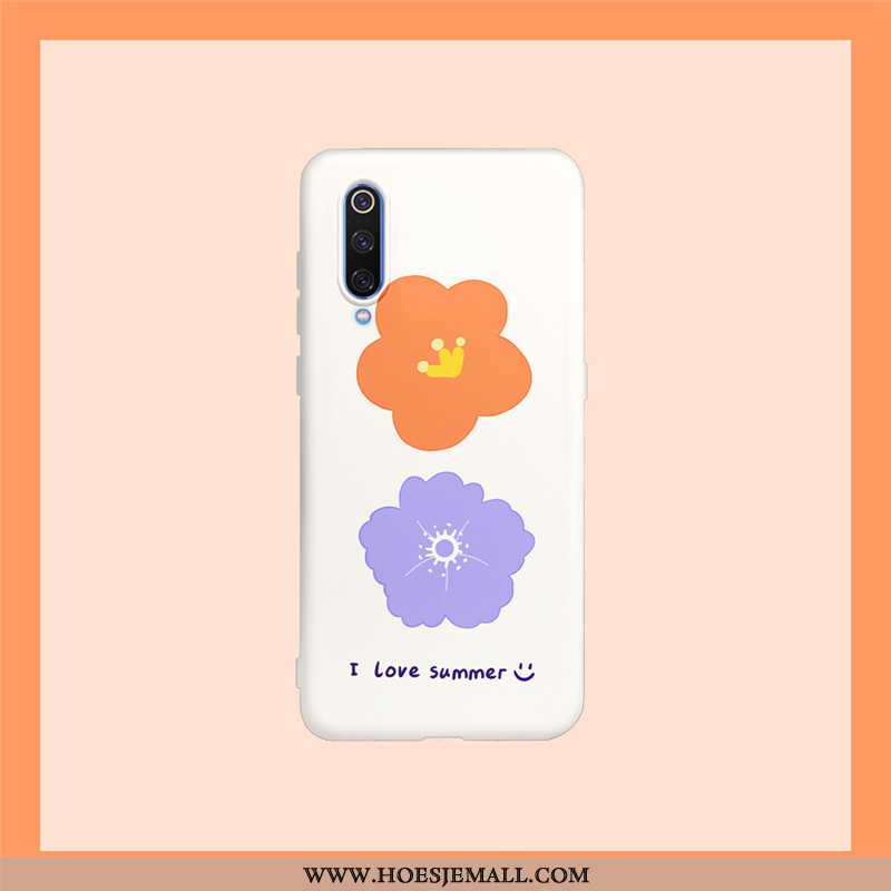 Hoes Xiaomi Mi 9 Lite Siliconen Spotprent Mooie Mobiele Telefoon Roze Mini Anti-fall