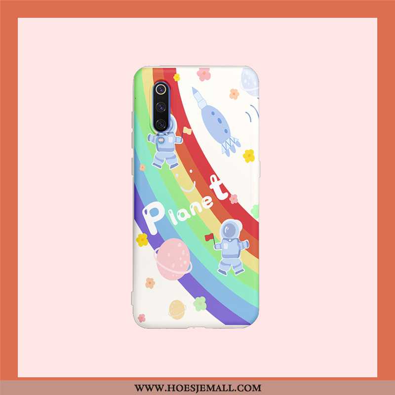 Hoes Xiaomi Mi 9 Lite Siliconen Spotprent Mooie Mobiele Telefoon Roze Mini Anti-fall