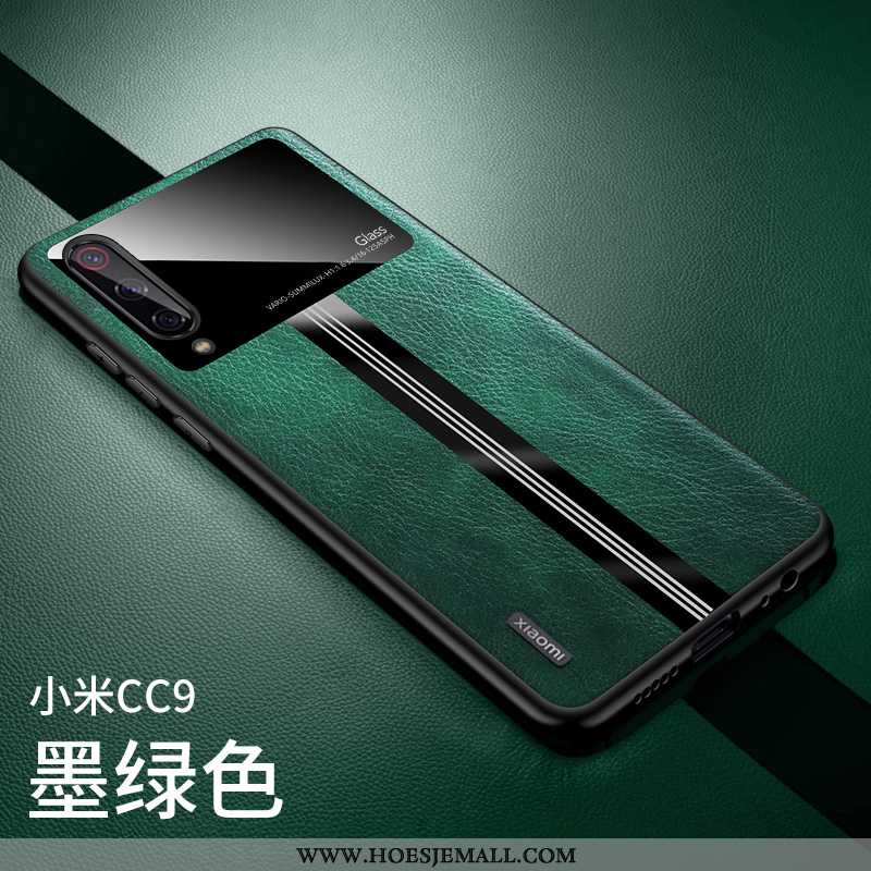 Hoes Xiaomi Mi 9 Lite Super Dun Siliconen Bedrijf Leren Hoesje Leer Zwarte