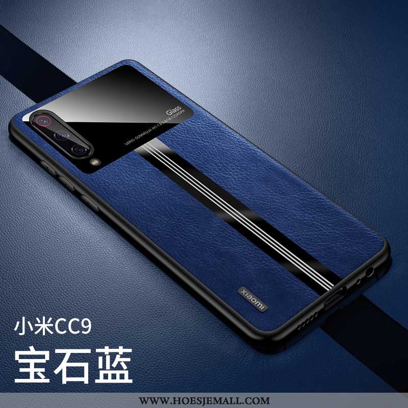 Hoes Xiaomi Mi 9 Lite Super Dun Siliconen Bedrijf Leren Hoesje Leer Zwarte