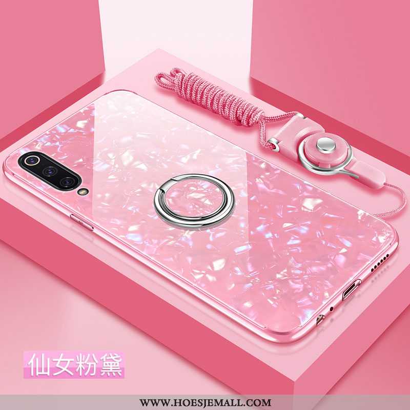 Hoes Xiaomi Mi 9 Se Glas Doorzichtig Trend Zacht Mobiele Telefoon All Inclusive Roze