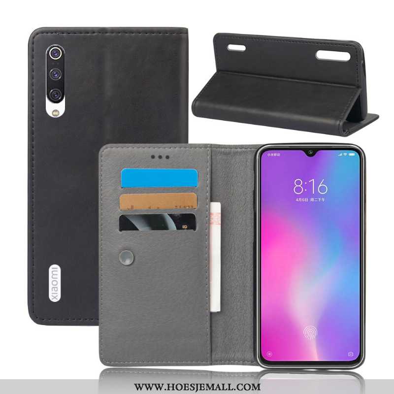 Hoes Xiaomi Mi 9 Se Leren Hoesje Portemonnee Folio Mobiele Telefoon Bescherming Bruin