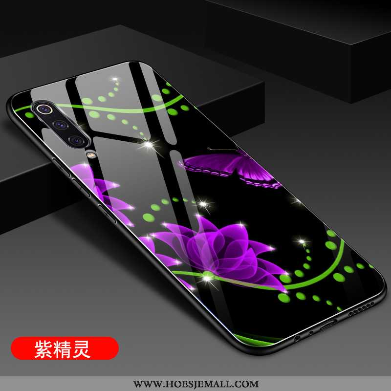 Hoesje Xiaomi Mi 9 Se Zacht Siliconen Spiegel All Inclusive Mini Glas Purper