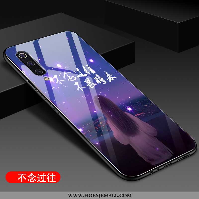 Hoesje Xiaomi Mi 9 Se Zacht Siliconen Spiegel All Inclusive Mini Glas Purper