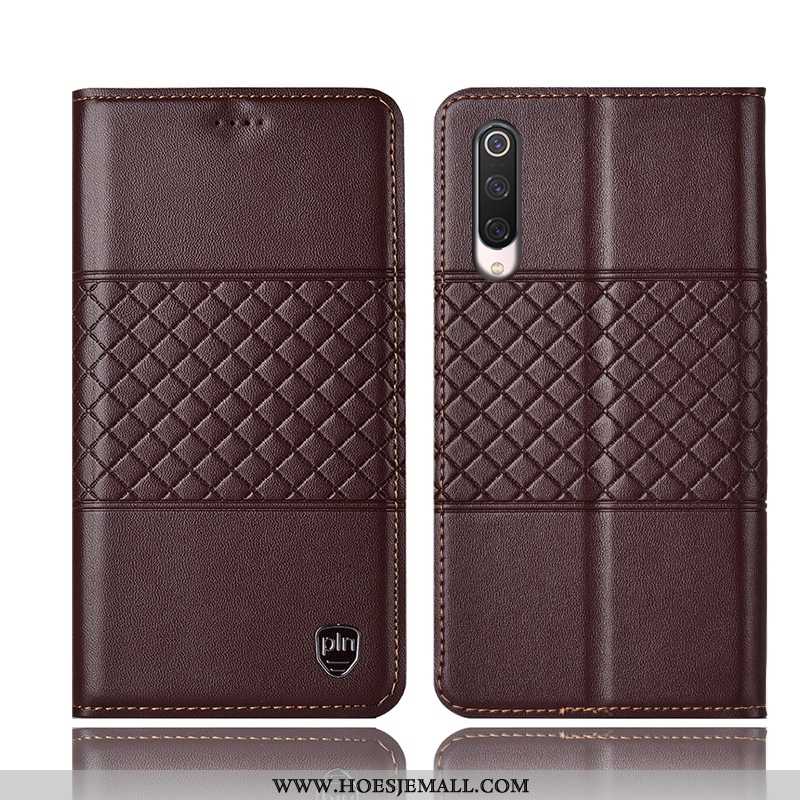 Hoes Xiaomi Mi 9 Se Bescherming Leren Hoesje Folio Mobiele Telefoon All Inclusive Mini Geel