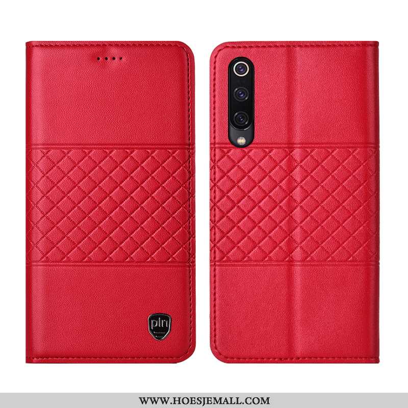 Hoes Xiaomi Mi 9 Se Bescherming Leren Hoesje Folio Mobiele Telefoon All Inclusive Mini Geel