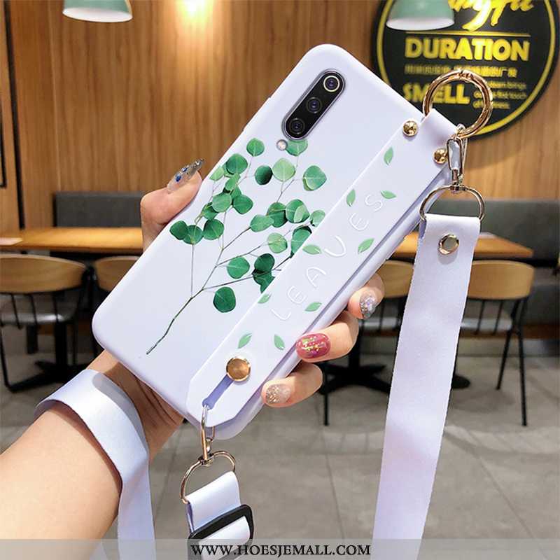 Hoesje Xiaomi Mi 9 Se Zacht Skärmskydd Pioen Bloemen Hoes Hanger All Inclusive Groen