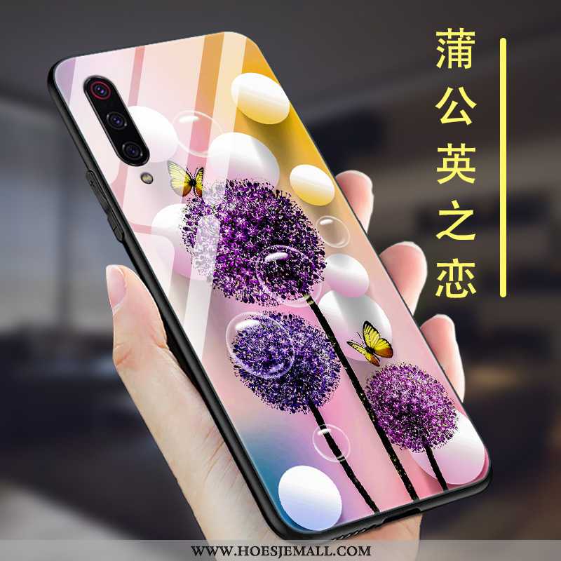 Hoes Xiaomi Mi 9 Se Scheppend Trend Glas Super Mini Siliconen Zwarte