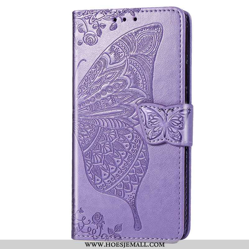 Hoesje Xiaomi Mi 9 Se Bescherming Leren Mini Folio Mobiele Telefoon Purper