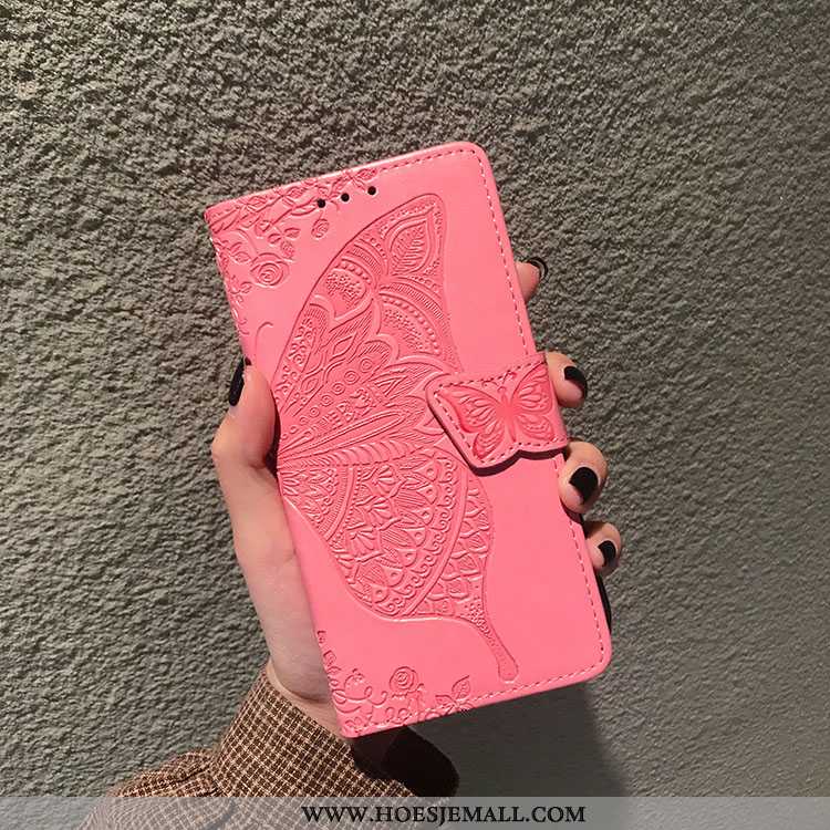 Hoesje Xiaomi Mi 9 Se Bescherming Leren Mini Folio Mobiele Telefoon Purper