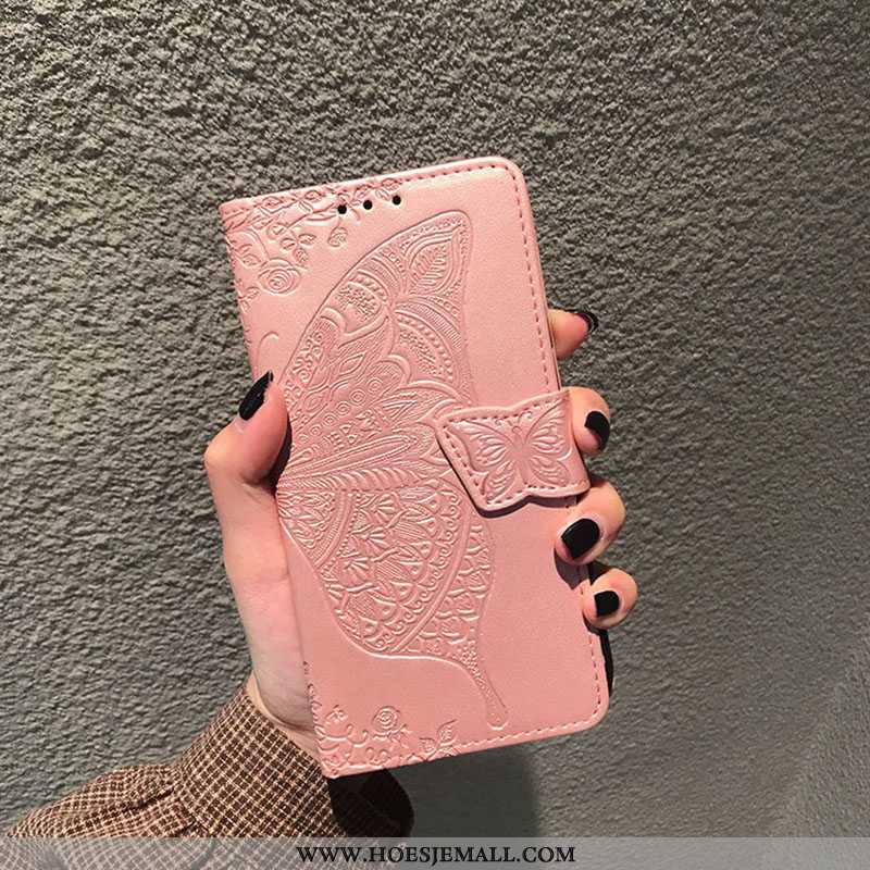 Hoesje Xiaomi Mi 9 Se Bescherming Leren Mini Folio Mobiele Telefoon Purper