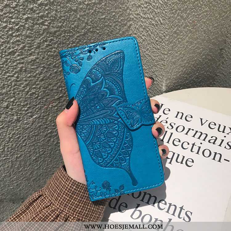 Hoesje Xiaomi Mi 9 Se Bescherming Leren Mini Folio Mobiele Telefoon Purper