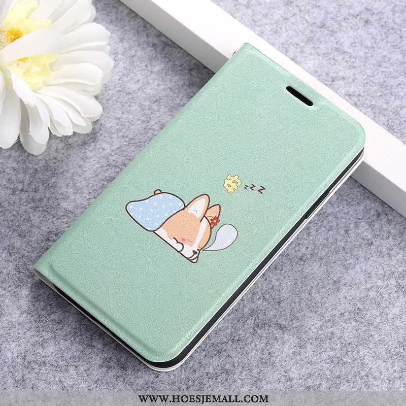 Hoesje Xiaomi Mi 9 Bescherming Leren Siliconen All Inclusive Clamshell Dun Zwarte