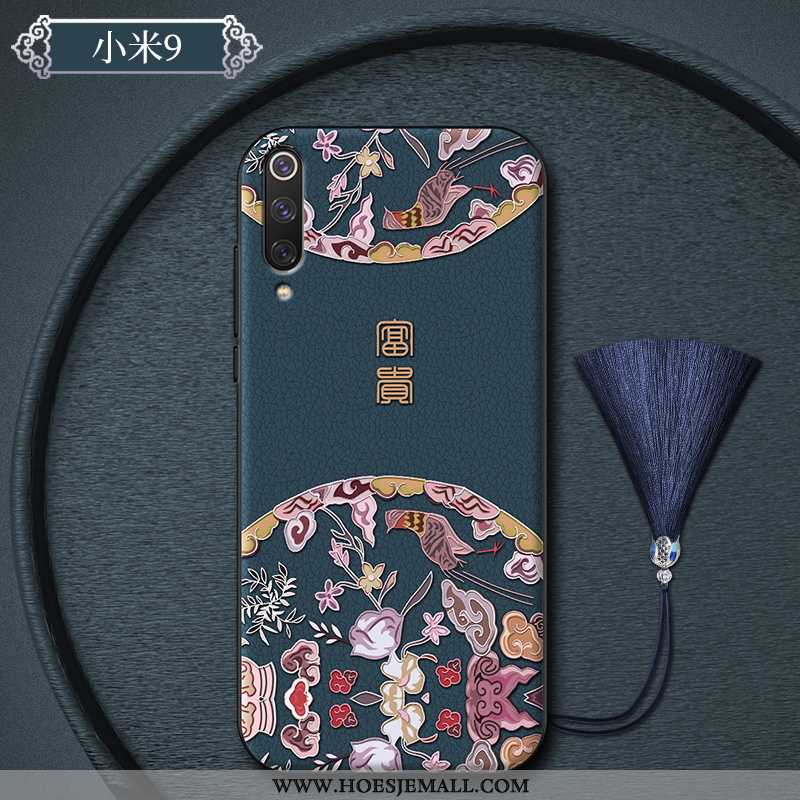 Hoes Xiaomi Mi 9 Schrobben Persoonlijk Chinese Stijl Bescherming Grijs Mini