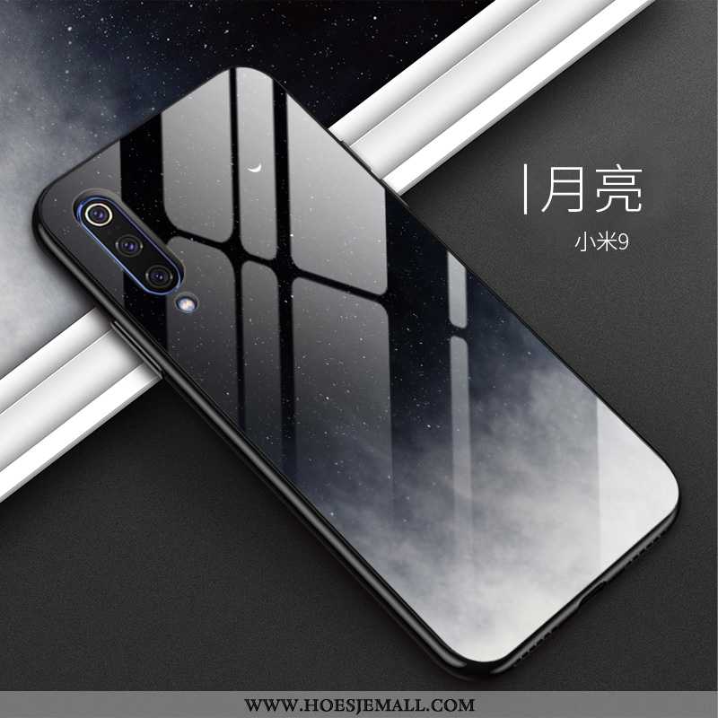 Hoes Xiaomi Mi 9 Trend Bescherming Mode Mobiele Telefoon Anti-fall Tempereren Glas Witte