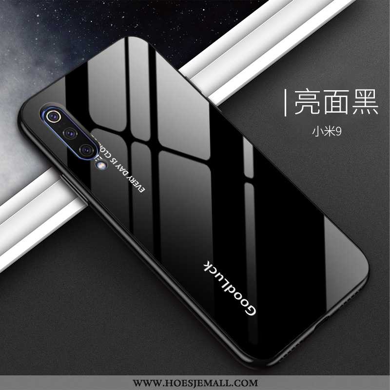 Hoes Xiaomi Mi 9 Trend Bescherming Mode Mobiele Telefoon Anti-fall Tempereren Glas Witte