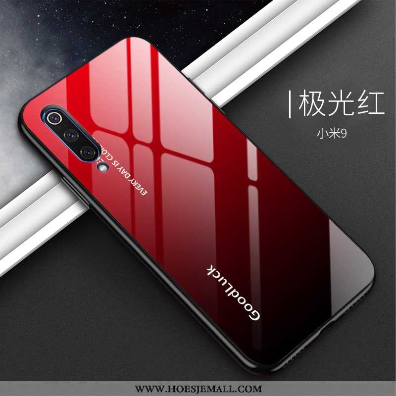 Hoes Xiaomi Mi 9 Trend Bescherming Mode Mobiele Telefoon Anti-fall Tempereren Glas Witte