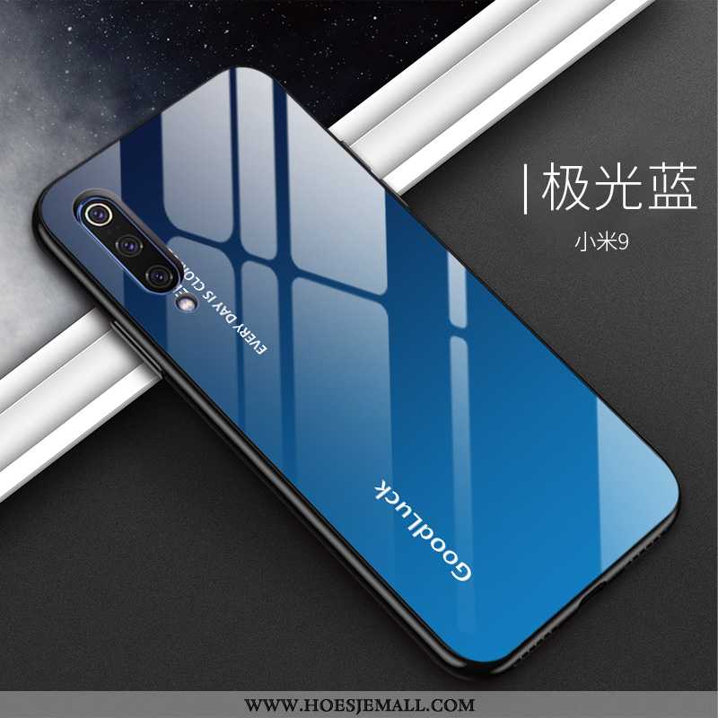 Hoes Xiaomi Mi 9 Trend Bescherming Mode Mobiele Telefoon Anti-fall Tempereren Glas Witte