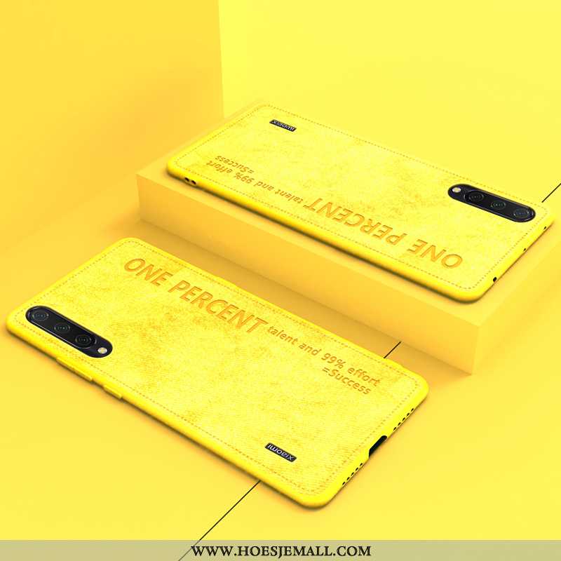 Hoes Xiaomi Mi 9 Dun Zacht Eenvoudige Anti-fall Hoesje Nieuw Mobiele Telefoon Geel